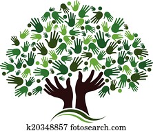 vennskap, forbindelse, tre, image.