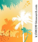 árvore palma, fundo