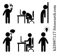 business situation icons business situation icons