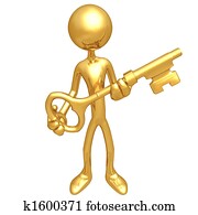 Holding The Golden Key Holding The Golden Key