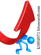 Lifting Market Trend Arrow