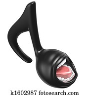 Singing Music Note Singing Music Note