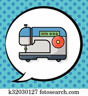 Tailor doodle cartoon Clip Art | k31645716 | Fotosearch