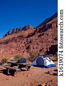 acampamento, em, utah