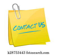 contact us post memo sign concept contact us post memo sign concept