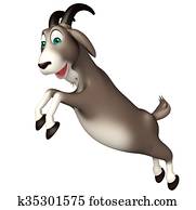 cute Goat funny cartoon character cute Goat funny cartoon character