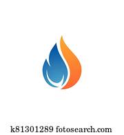 Fire flame Logo Fire flame Logo
