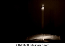 Holy Bible by Candle Light
