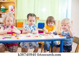 kinder, gesellschaft, lernen, künste handwerke, in, kindergarten, mit, interesse kinder, gesellschaft, lernen, künste handwerke, in, kindergarten, mit, interesse