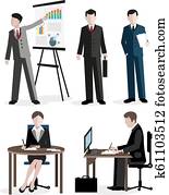 Office workers set