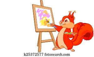 Squirrel artist Squirrel artist