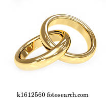 Two 3d gold wedding ring Two 3d gold wedding ring