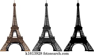 Vector illustration of Eiffel Tower Vector illustration of Eiffel Tower