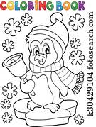 לצבוע ספר, חג המולד, פנגווין, topic