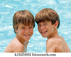 Boys at the Pool