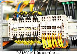 electrical fuseboxes and power lines switchers