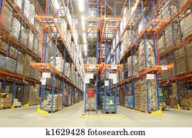 inside of warehouse