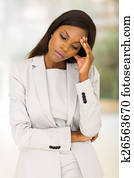 stressed african american woman stressed african american woman
