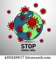 World corona virus World corona virus