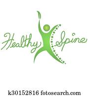 בריא, עמוד שדרה, איקון