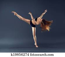 יפה, רקדן, לרקוד, רקוד, בלט, מודרני, סיגנון