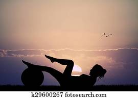 פילטים, צללית, ב, שקיעה