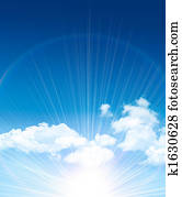 Beautiful blue sky with clouds Beautiful blue sky with clouds