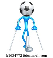 Injured Soccer Football Player Injured Soccer Football Player