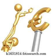 trabalhe, para, ouro, euro