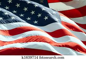 Waving American Flag
