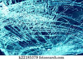 שבור, שימשה קידמית, במכונית, תאונה