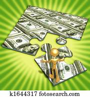 American Currency Concept Puzzle