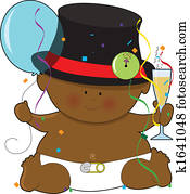 Baby New Years Black Baby New Years Black