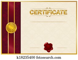 Elegant template of certificate, diploma Elegant template of certificate, diploma