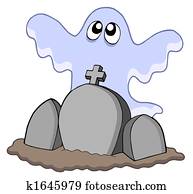 Ghost with graves Ghost with graves