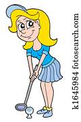 Golf girl Golf girl