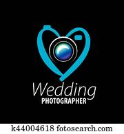 logotipo, boda, fotógrafo