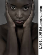 portrait of black woman portrait of black woman