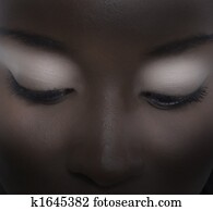 schwarze frau, porträt