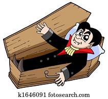 Vampire in coffin Vampire in coffin
