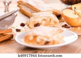 Apple strudel. Apple strudel.