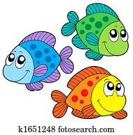 Cute color fishes Cute color fishes