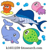Cute marine animals collection 2 Cute marine animals collection 2