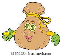 Cute money sack
