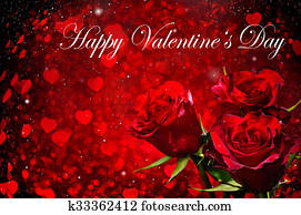 dia dos namorados, fundo, com, rosas