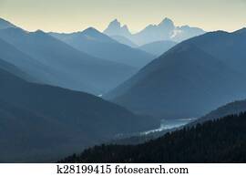 Elevated View of Mountain landscape