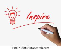 Inspire and Lightbulb Referring to Inspiration Motivation and Influence Inspire and Lightbulb Referring to Inspiration Motivation and Influence