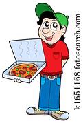 Pizza delivery boy Pizza delivery boy