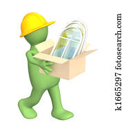 3d builder bearing a box with windows 3d builder bearing a box with windows