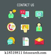 Contact Us Icons Contact Us Icons